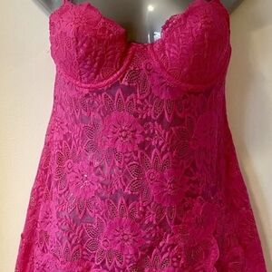 Victoria's Secret Pink Lace Chemise